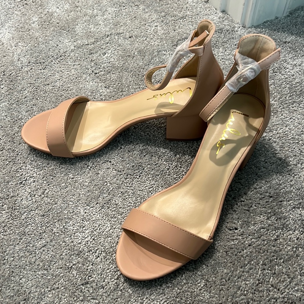 Lulus Harper Almond Ankle Strap Heels